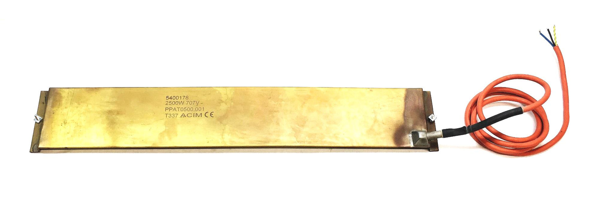 Acim Jouanin 2500W 707V Brass Profile Mica Layer Strip Heater PPAT0500.001 USED