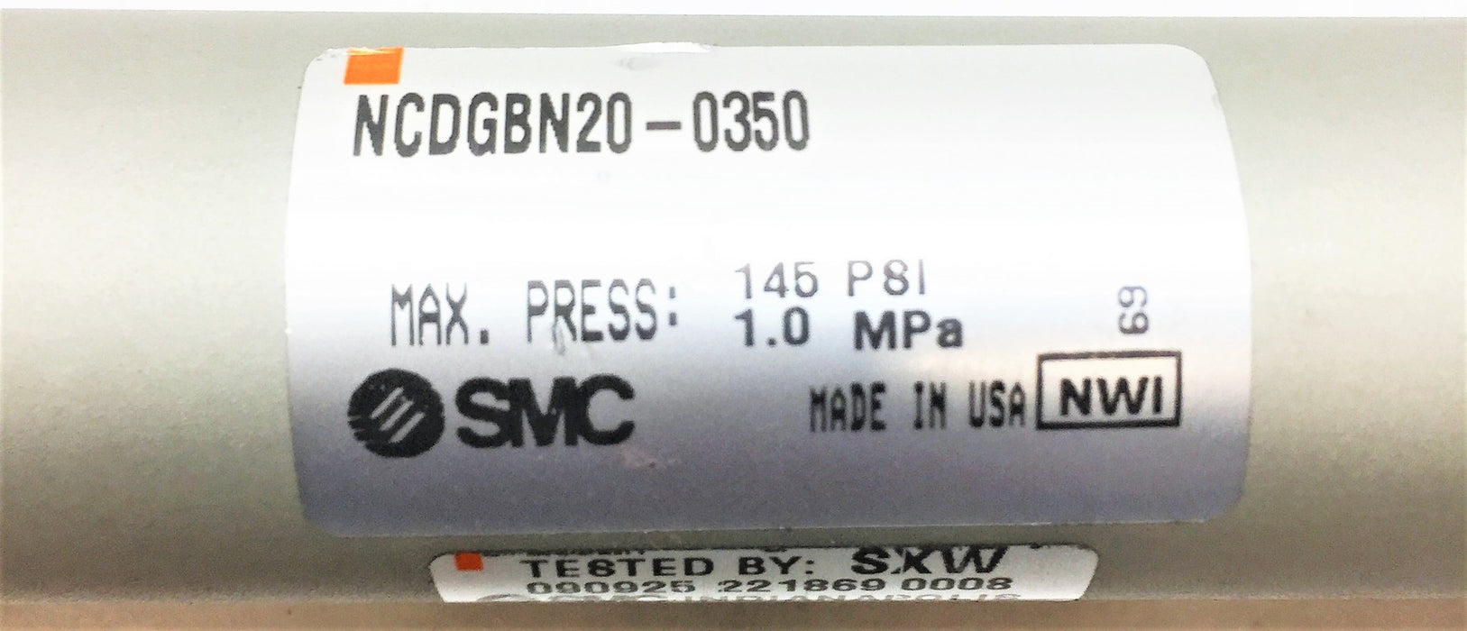 SMC Round Body Air Cylinder 3/4" Bore NCDGBN20-0350 NOS