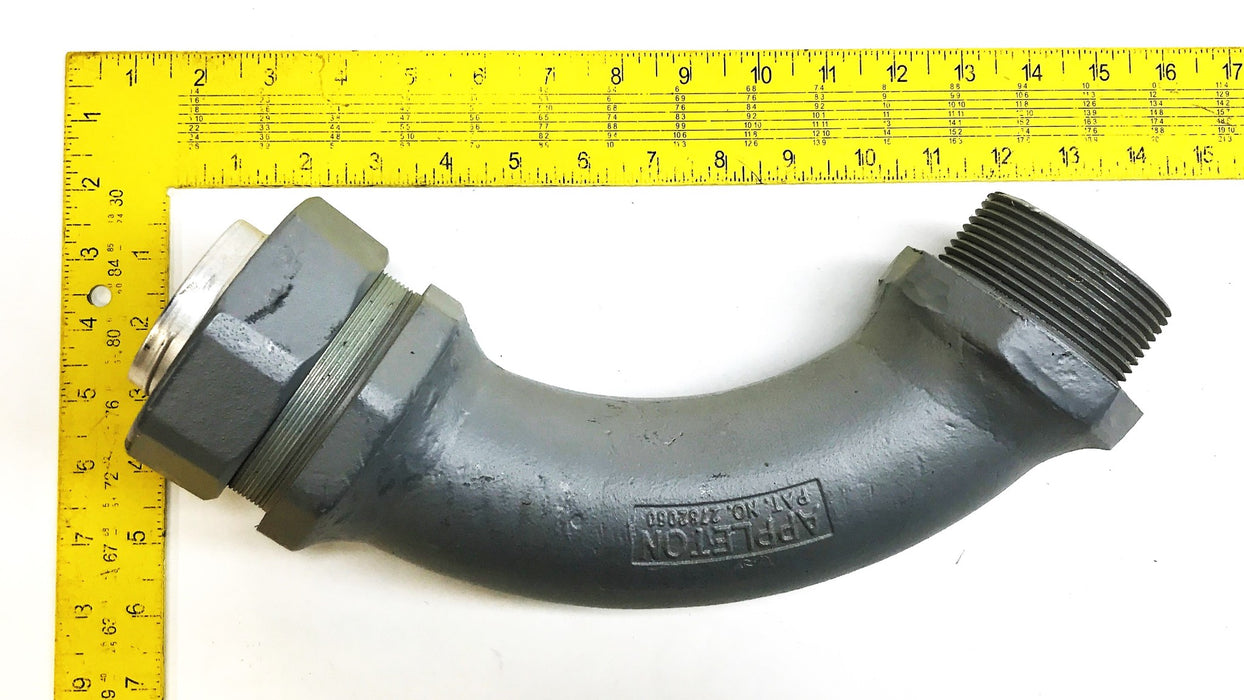 Appleton 2-1/2" Aluminum Insulated Malleable Iron Conduit Elbow ST-90300 NOS