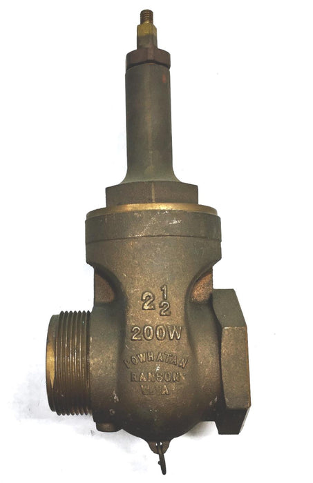 Powhatan Ranson 2-1/2 Inch NPT Brass Fire Hose Valve Missing Handle 200W NOS
