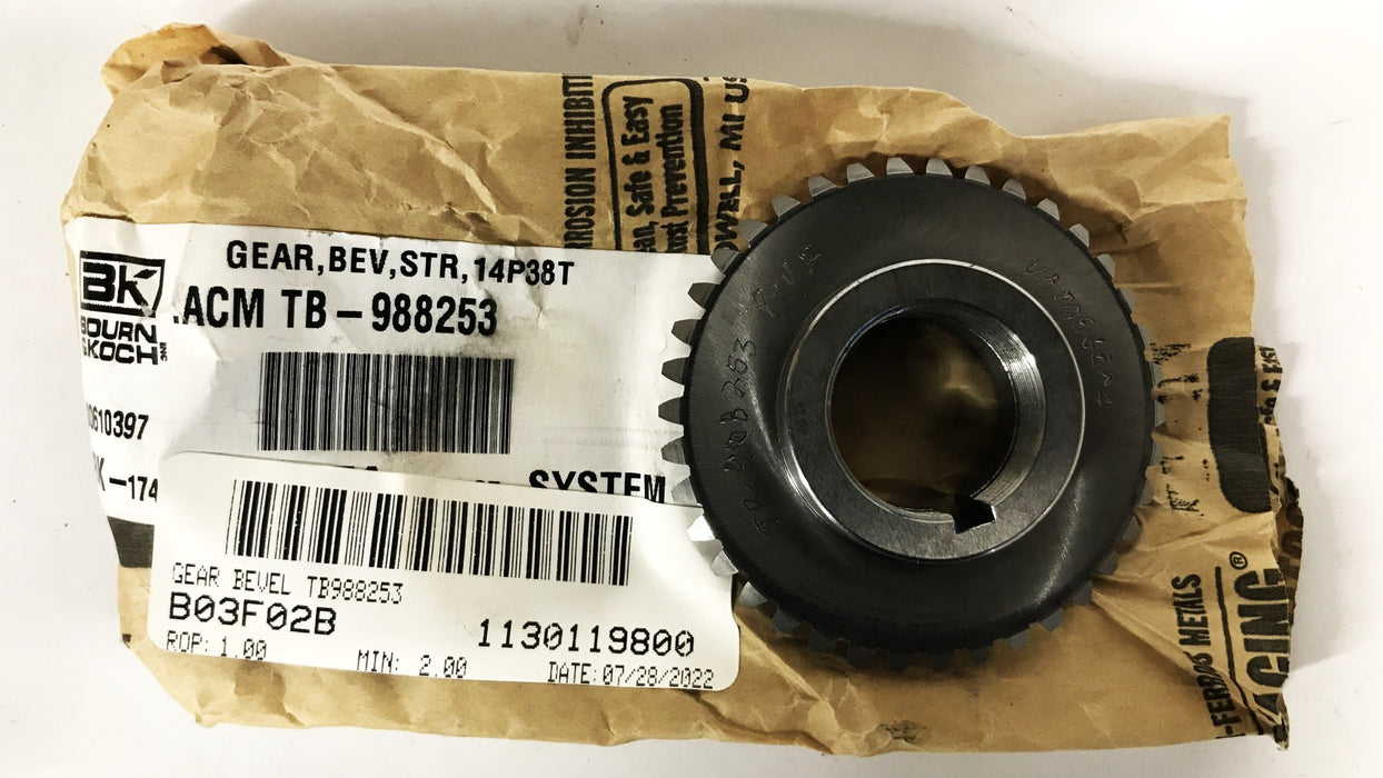 Bourn & Koch Bevel Gear TB-988253 NOS