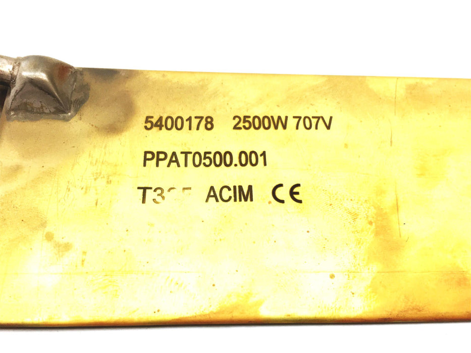 Acim Jouanin 2500W 707V Mica Brass Profile Layer Strip Heater PPAT0500.001 USED