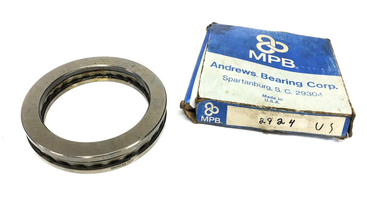 Andrew's Bearing Co Thrust Ball Bearing 2924 NOS