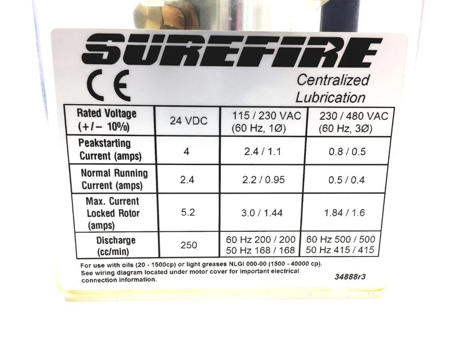 Bijur Delimon Surefire Lubricator PDI SF2BNAB USED