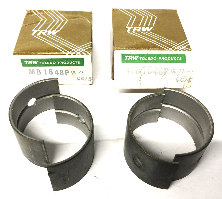 TRW Main Engine Bearing MB1648P (1096SB) [Lot of 2] NOS