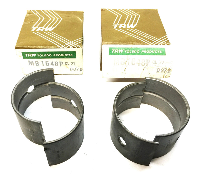 TRW Main Engine Bearing MB1648P (1096SB) [Lot of 2] NOS