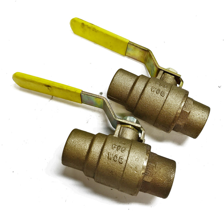 Milwaukee Valve Co. 1-1/4" 600WOG 150SWP Ball Valve [Lot of 2] NOS