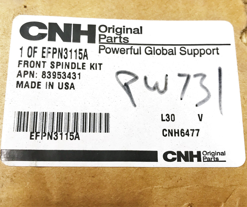 Front Spindle Kit for Case New Holland CNH  EFPN3115A NOS