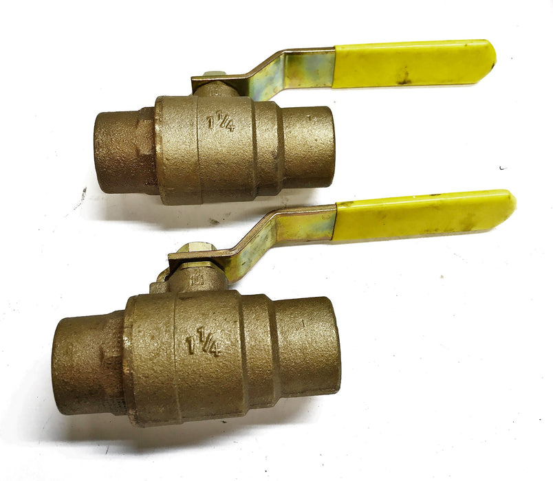 Milwaukee Valve Co. 1-1/4" 600WOG 150SWP Ball Valve [Lot of 2] NOS