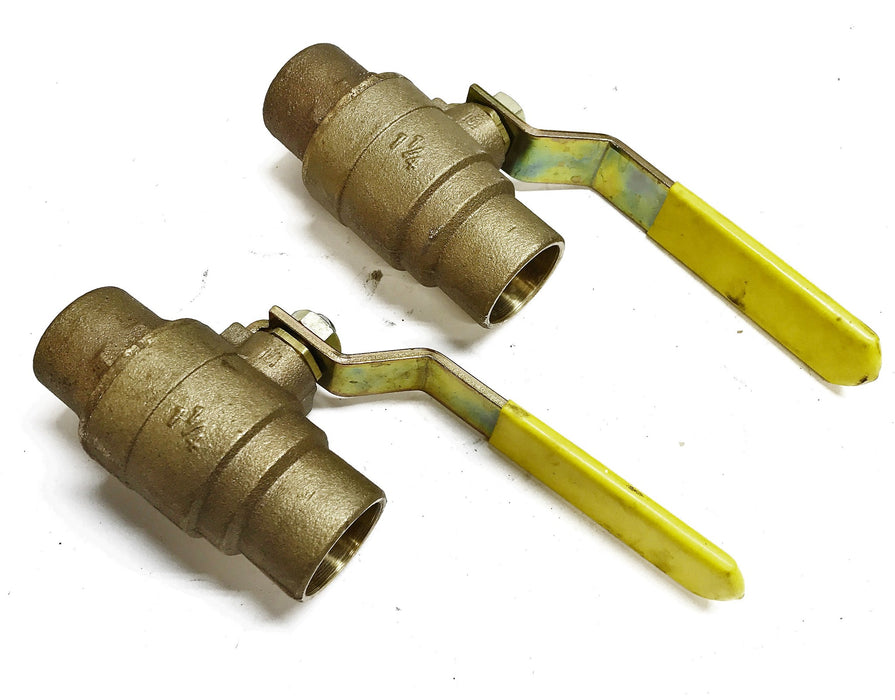 Milwaukee Valve Co. 1-1/4" 600WOG 150SWP Ball Valve [Lot of 2] NOS