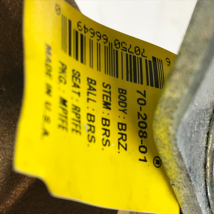Conbraco "Apollo" 2" Bronze Ball Valve 70-208-01 NOS