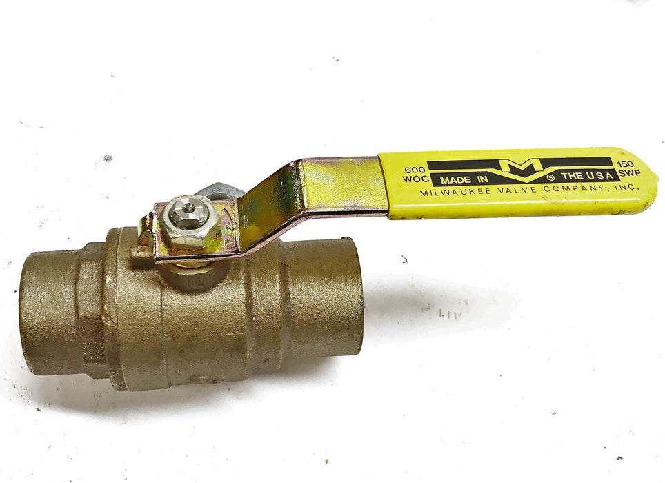 Milwaukee Valve Co. 1-1/2" 600WOG 150SWP Ball Valve NOS