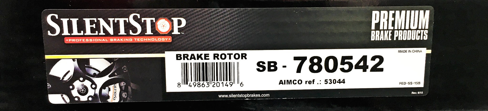 SilentStop Brake Rotor SB-780542 NOS