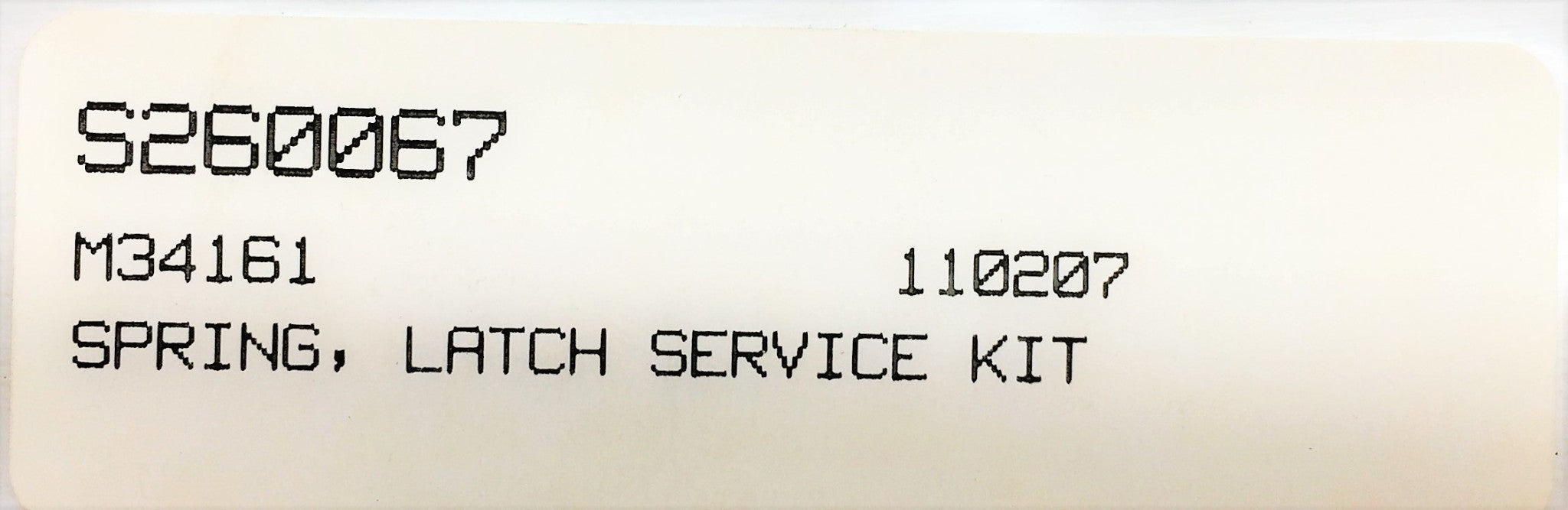 Unbranded Latch Service Kit Spring S260067 [Lot of 2] NOS