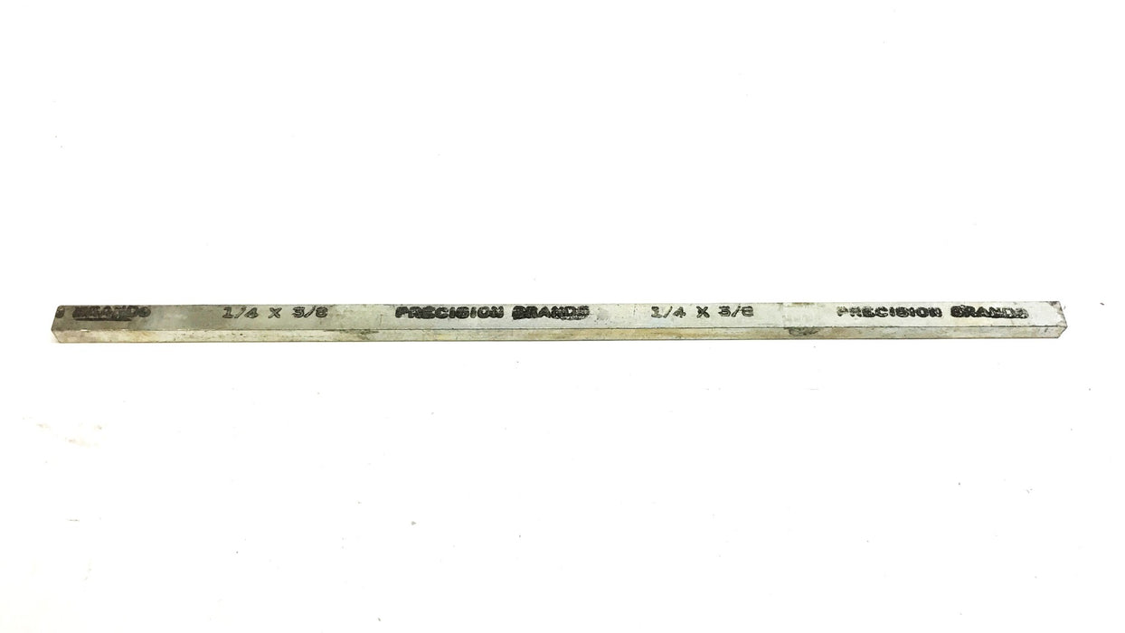 Precision Brand 1/4" x 3/8" x 12" Zinc Plated Key Stock [Lot of 4]