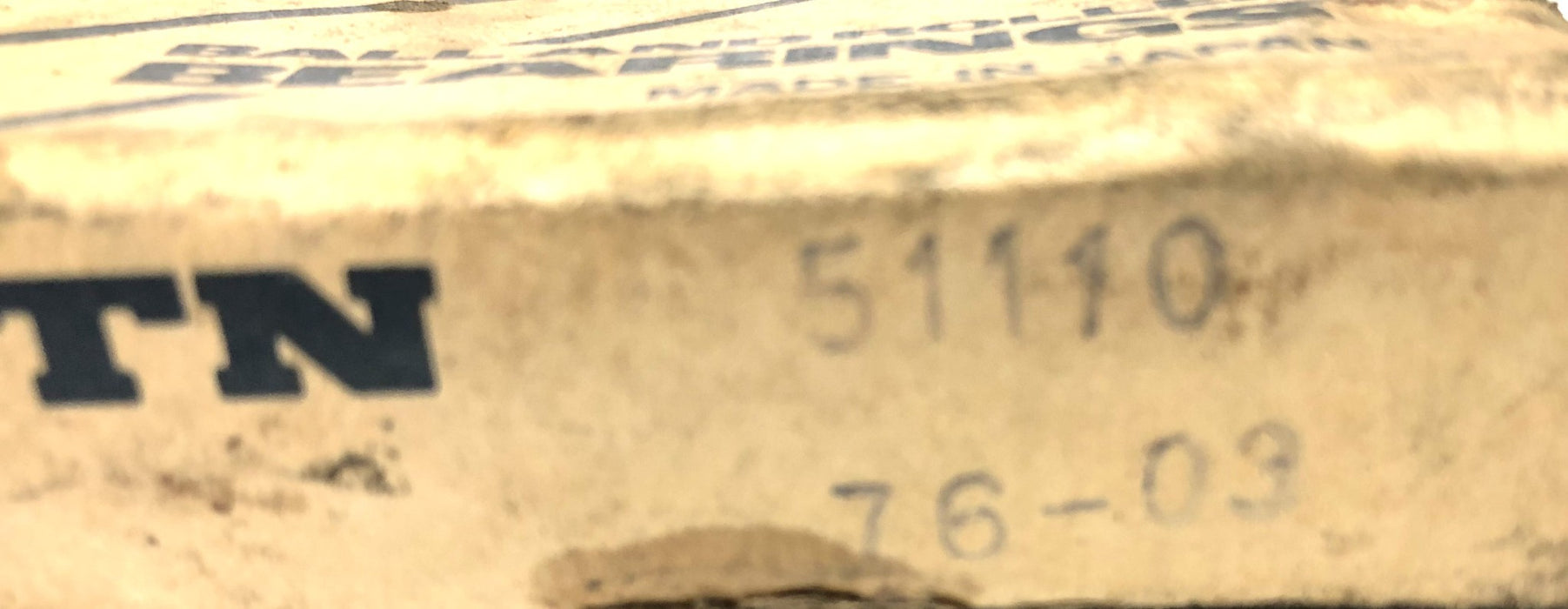 NTN Thrust Ball Bearing 51110 NOS