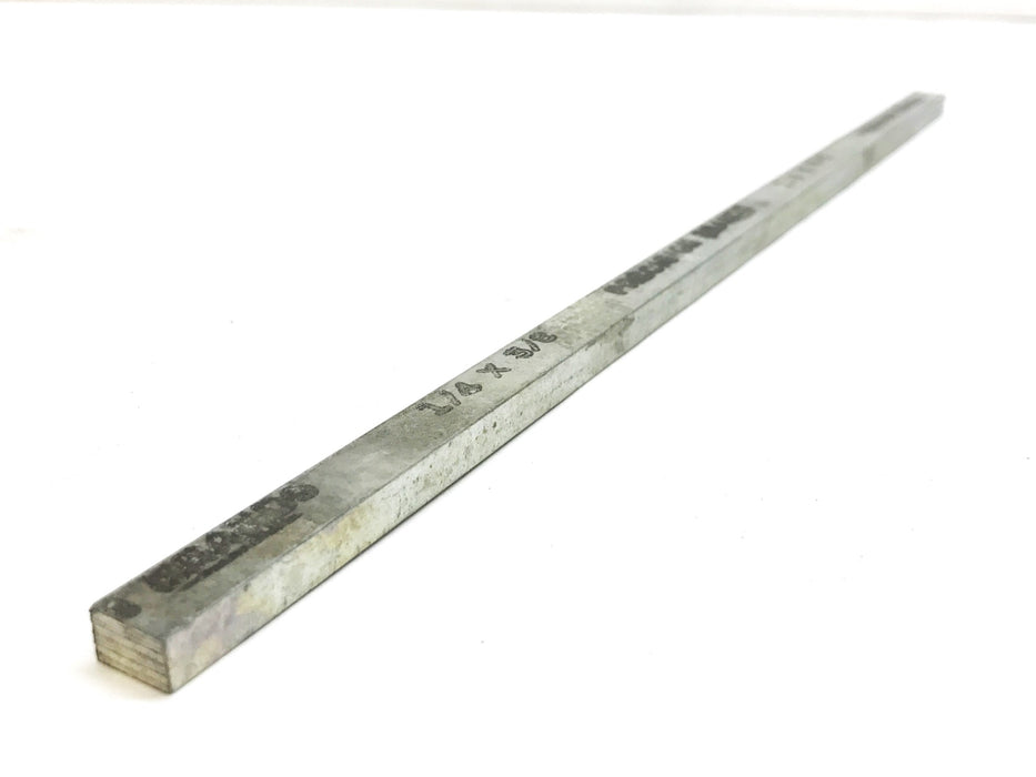 Precision Brand 1/4" x 3/8" x 12" Zinc Plated Key Stock [Lot of 4]