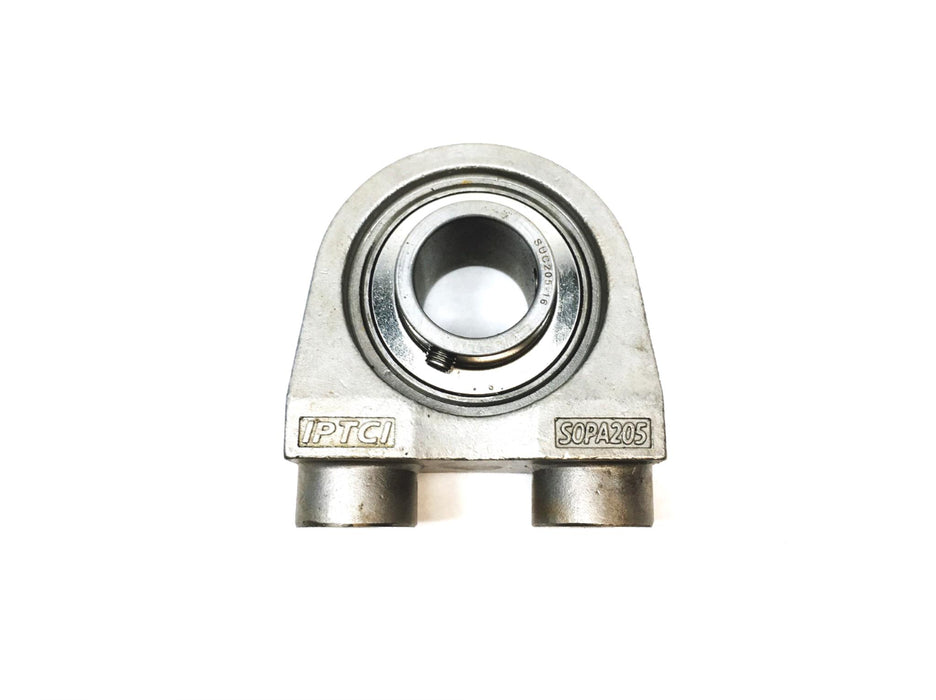IPTCI Standard Duty Stainless Steel Bearing Pillow Block SOPA205 (SUC20516) USED