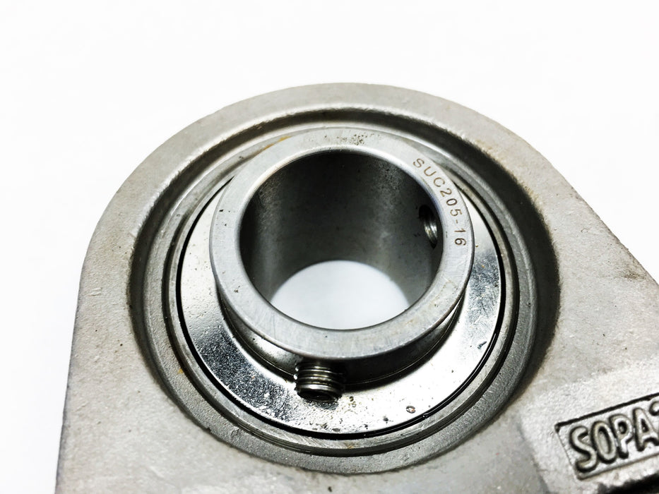 IPTCI Standard Duty Stainless Steel Bearing Pillow Block SOPA205 (SUC20516) USED