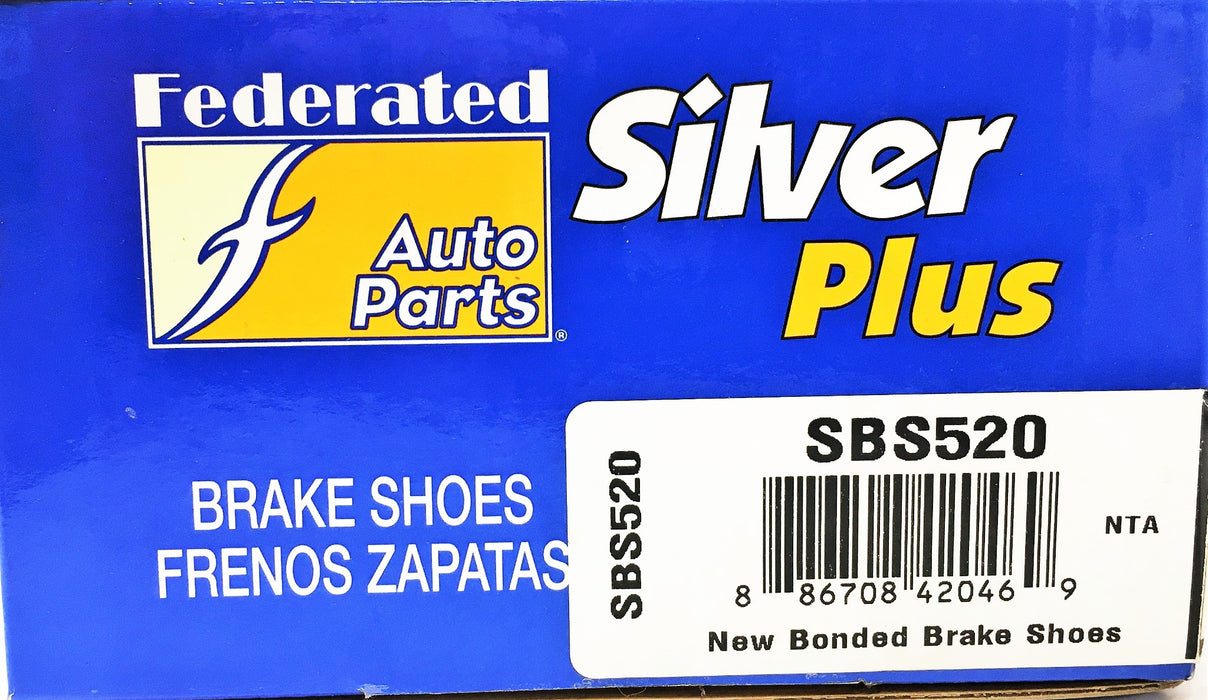 Federated Auto Parts Silver Plus 4 Piece Set Brake Shoes SBS520 NOS