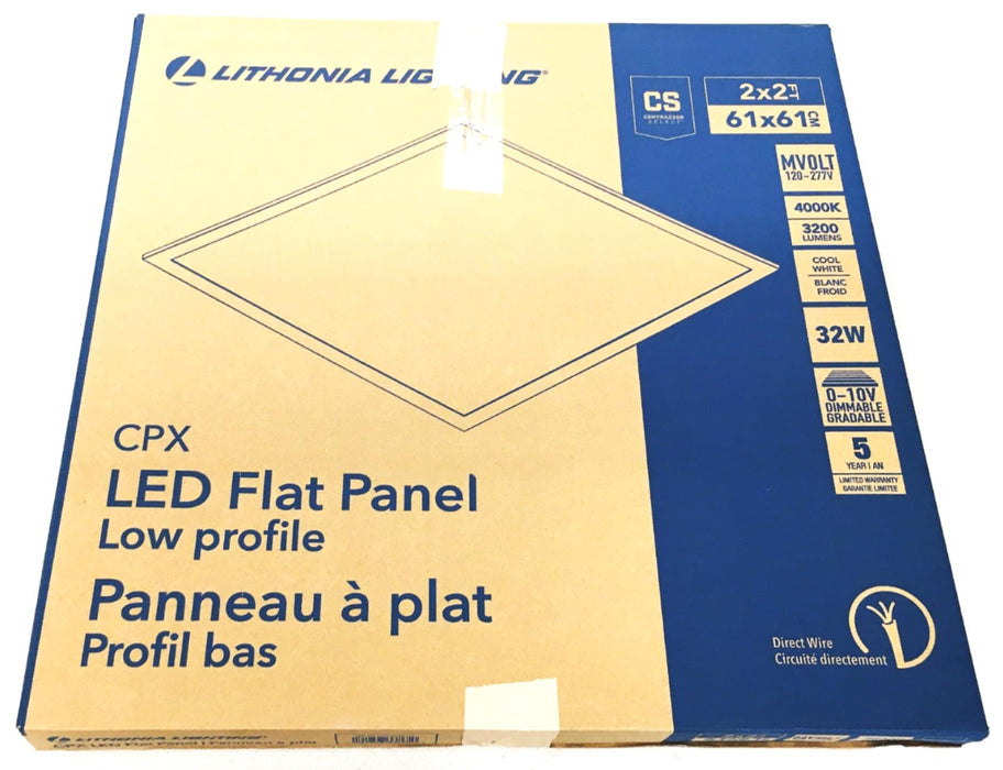 Lithonia Contractor Select 120-227V 4000K 320LM 32W Flat Panel Light 2628EO NOS