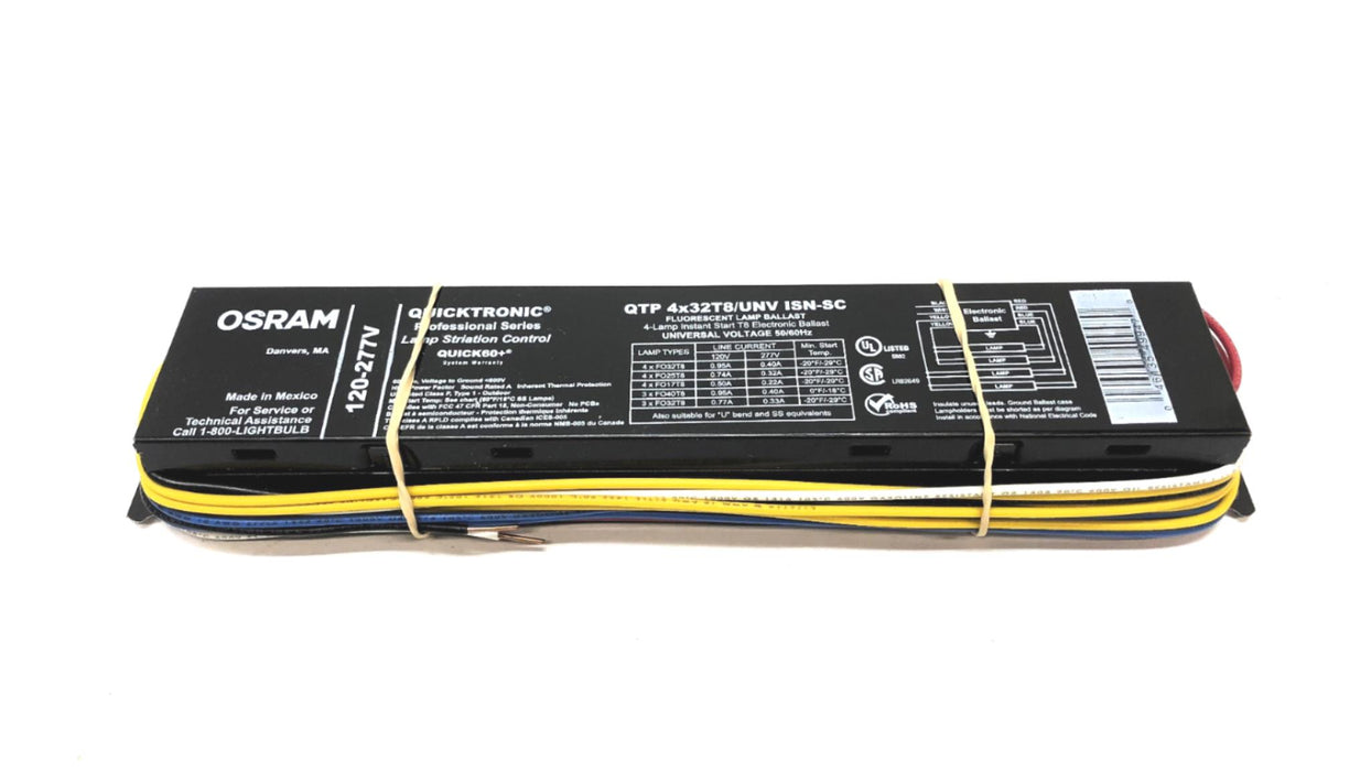 Osram Fluorescent Lamp Ballast Quicktronic QTP 4x32T8/UNV ISN-SC [Lot of 2] NOS