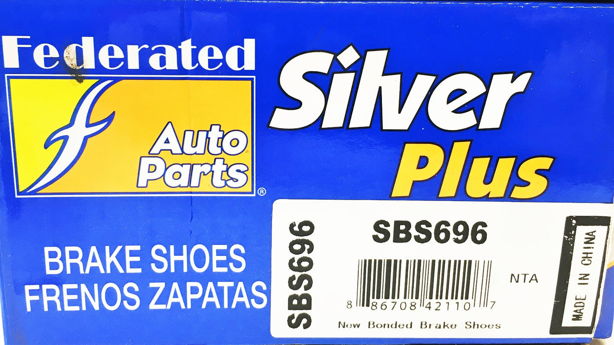 Federated Auto Parts Silver Plus 4 Piece Set Brake Shoes SBS696 NOS