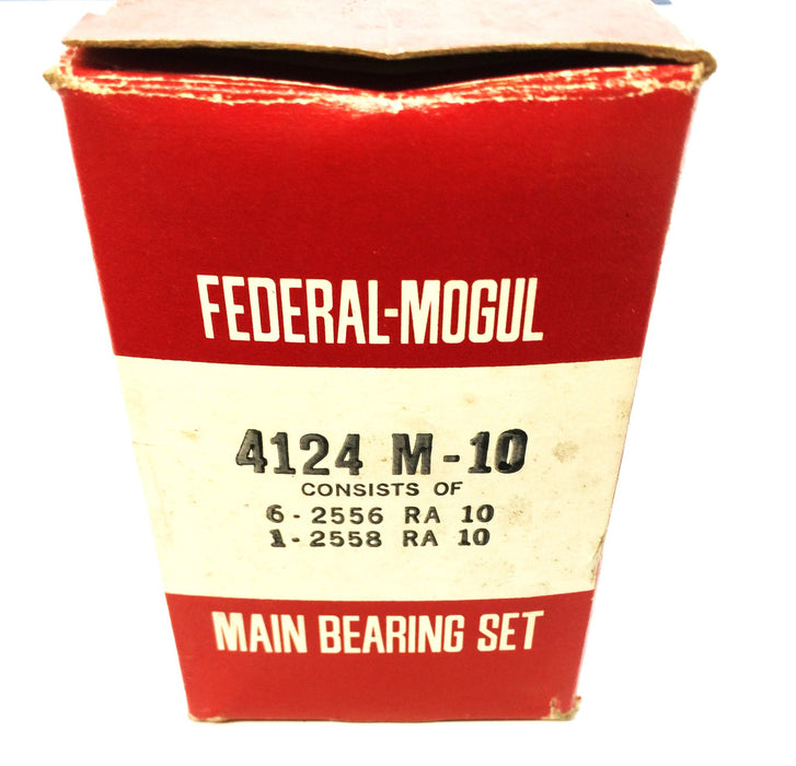 Federal Mogul Main Bearing Set 4124 M-10 (2556 RA 10/2558 RA 10) NOS