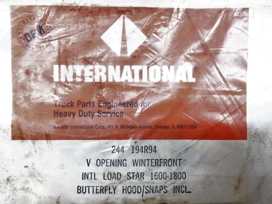 International Truck V-Opening Winter Front 244194R94 (206253R3) NOS