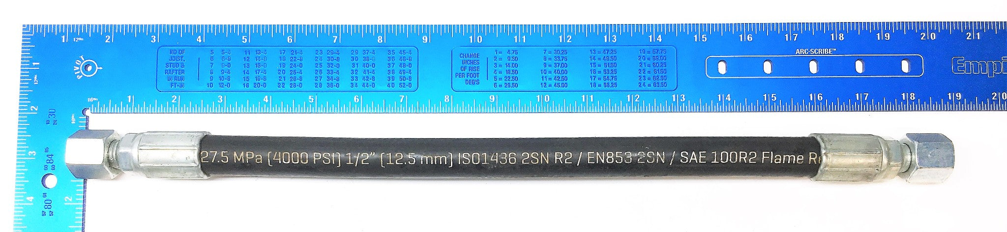 Gates Hydraulic Hose 4000 PSI 12.5mm R2/EN853 2SN AMO626 NOS