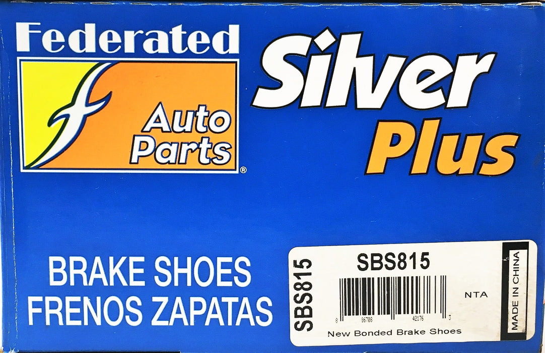 Federated Auto Parts Silver Plus 4 Piece Set Brake Shoes SBS815 NOS