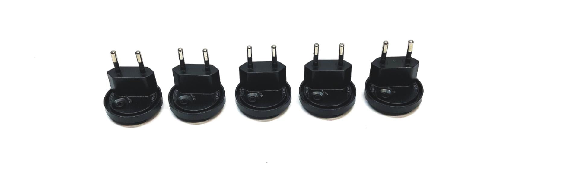 Unbranded Wireless Euro Power Supply Adapter VDE-3 [Lot of 5] NOS