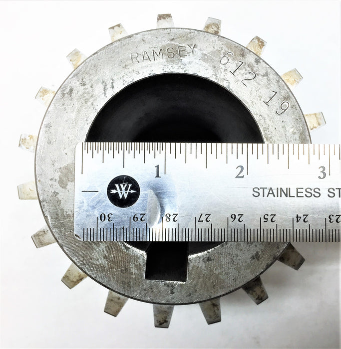 RAMSEY 3-3/4" x 4-1/2" Silent Chain Sprocket 61219 w/ 9' x 3" Track Assembly NOS