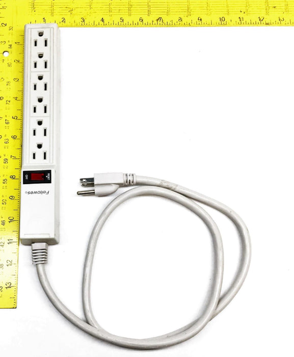 Fellowes Max 15A 125VAC 60Hz 6 Outlet Power Strip 99000 [Lot of 2] USED