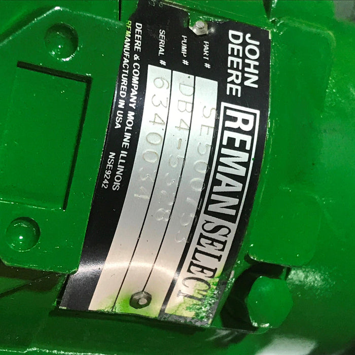 John Deere OEM Fuel Injection Pump SE500753 REMANUFACTURED