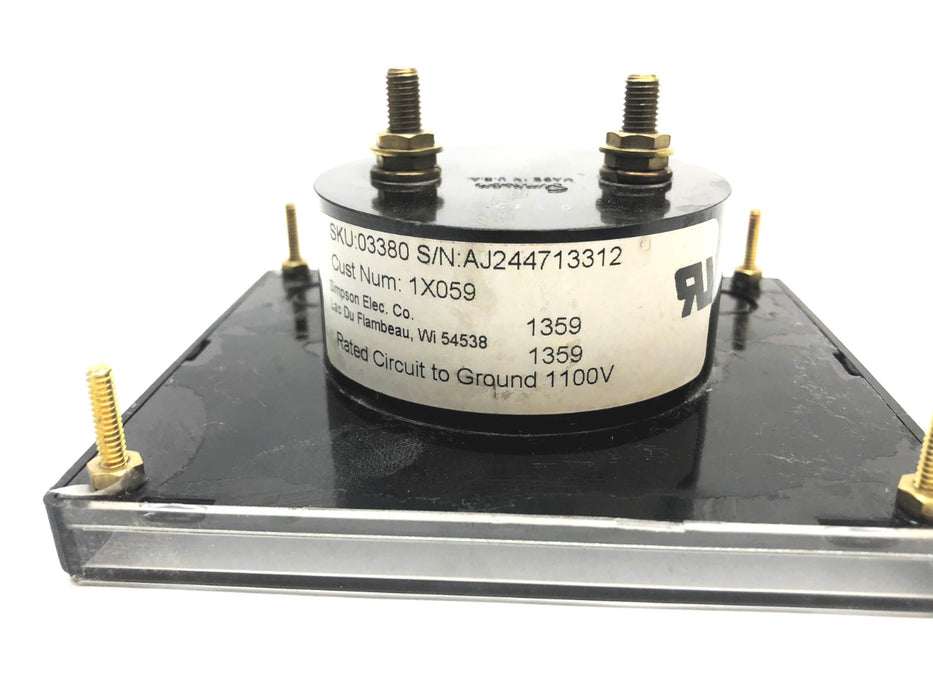 Simpson Analog Panel Meter 03380 USED