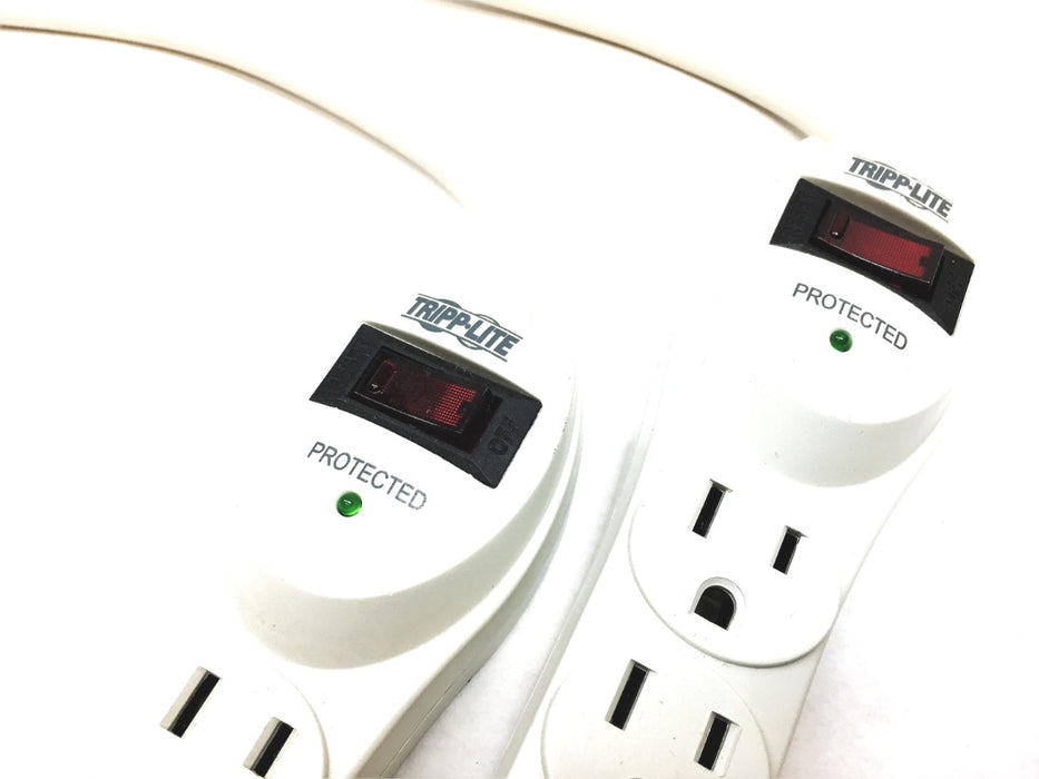 Tripp-Lite 180W 15A 120VAC 6 Outlet Power Strip 2 Ft Cord TLP602 [Lot of 2] USED