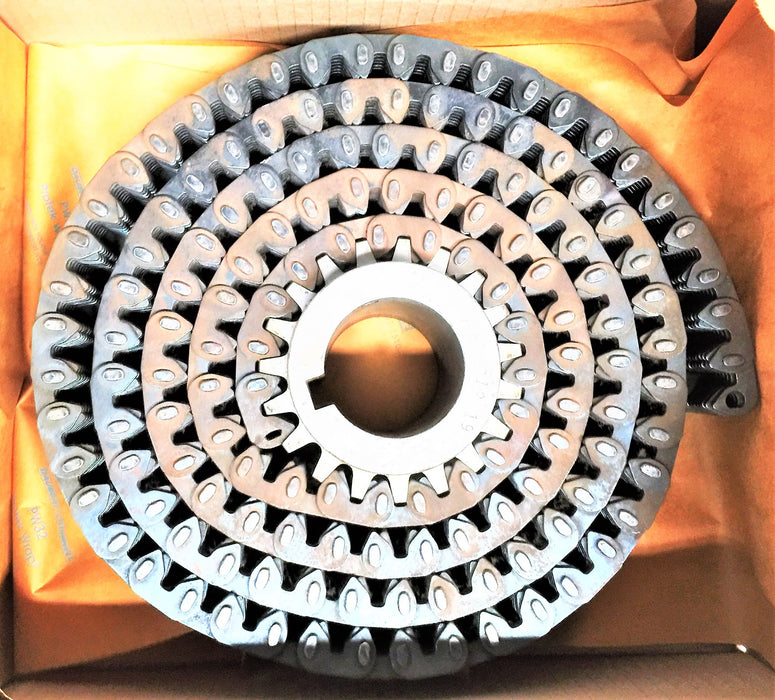 RAMSEY 3-3/4" x 4-1/2" Silent Chain Sprocket 61219 w/ 9' x 3" Track Assembly NOS