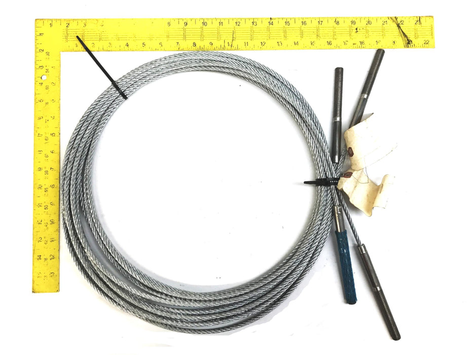 Unbranded 1/4" x 334.688" 7X19 Wire Rope 5706000003 [Lot of 2] NOS