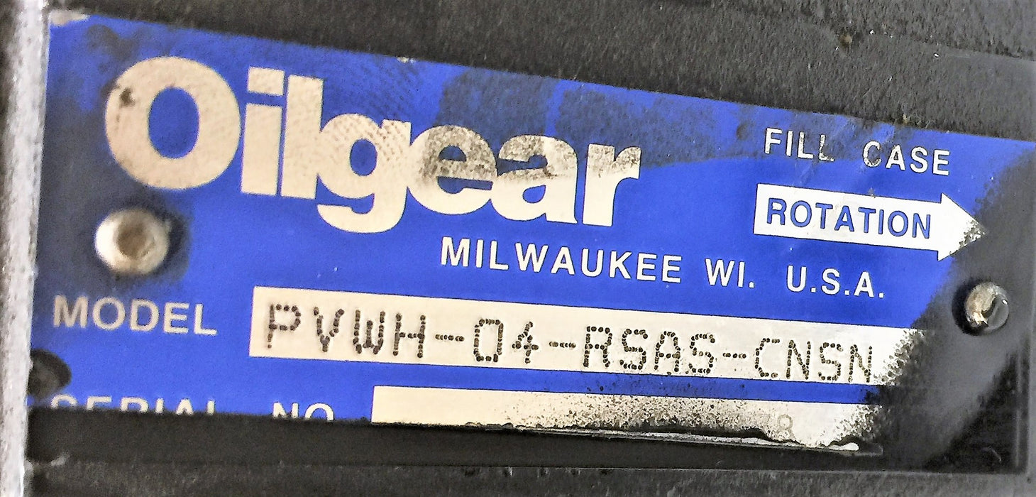 OILGEAR Hyd. Pump Assembly PVWH-06-RDAS-CNSNTH/PVWH-04-RSAS-CNSN REMANUFACTURED