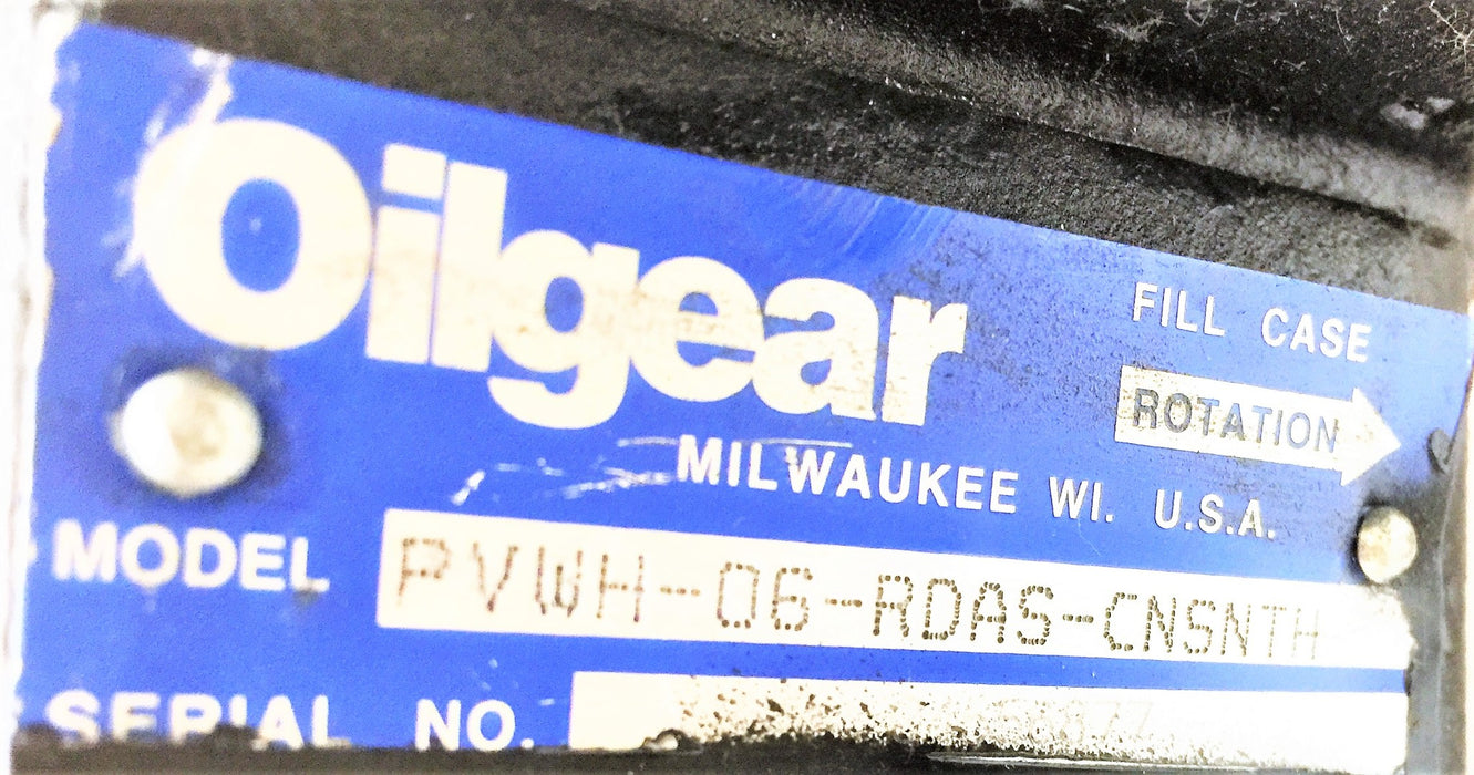 OILGEAR Hyd. Pump Assembly PVWH-06-RDAS-CNSNTH/PVWH-04-RSAS-CNSN REMANUFACTURED