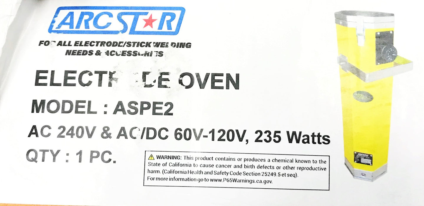 Arc Star Electrode Oven w/ Thermostat 22 LB Capacity ASPE2 150-300°F NOS