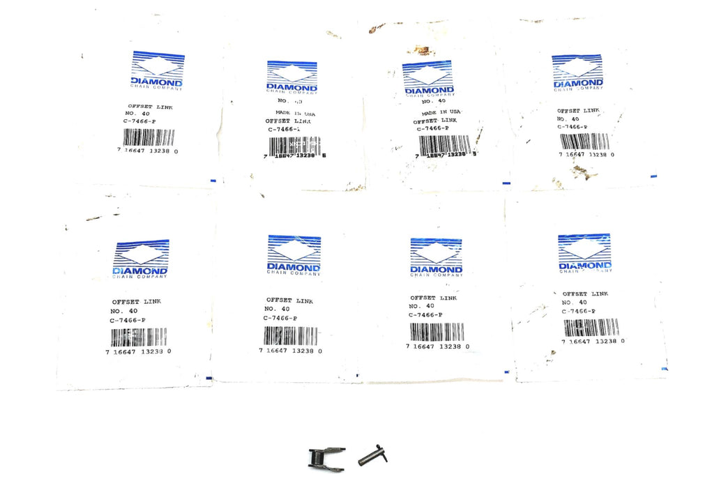 Diamond Offset Link NO 40 C-7466-P [Lot of 8] NOS