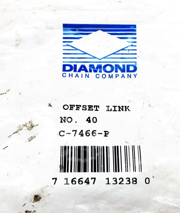 Diamond Offset Link NO 40 C-7466-P [Lot of 8] NOS