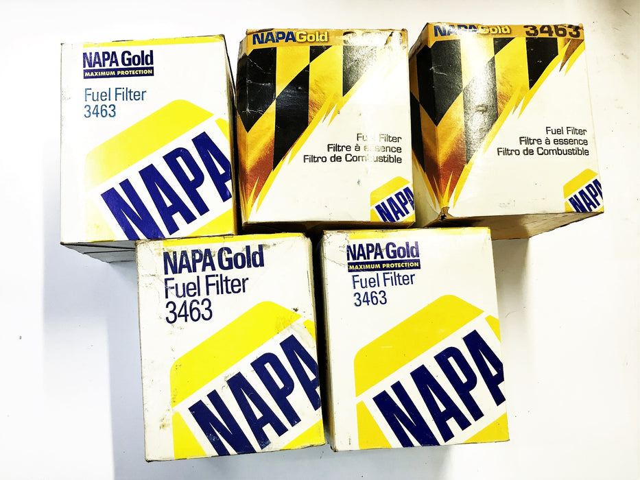 NAPA Gold Fuel Filter 3463 [Lot of 5] NOS