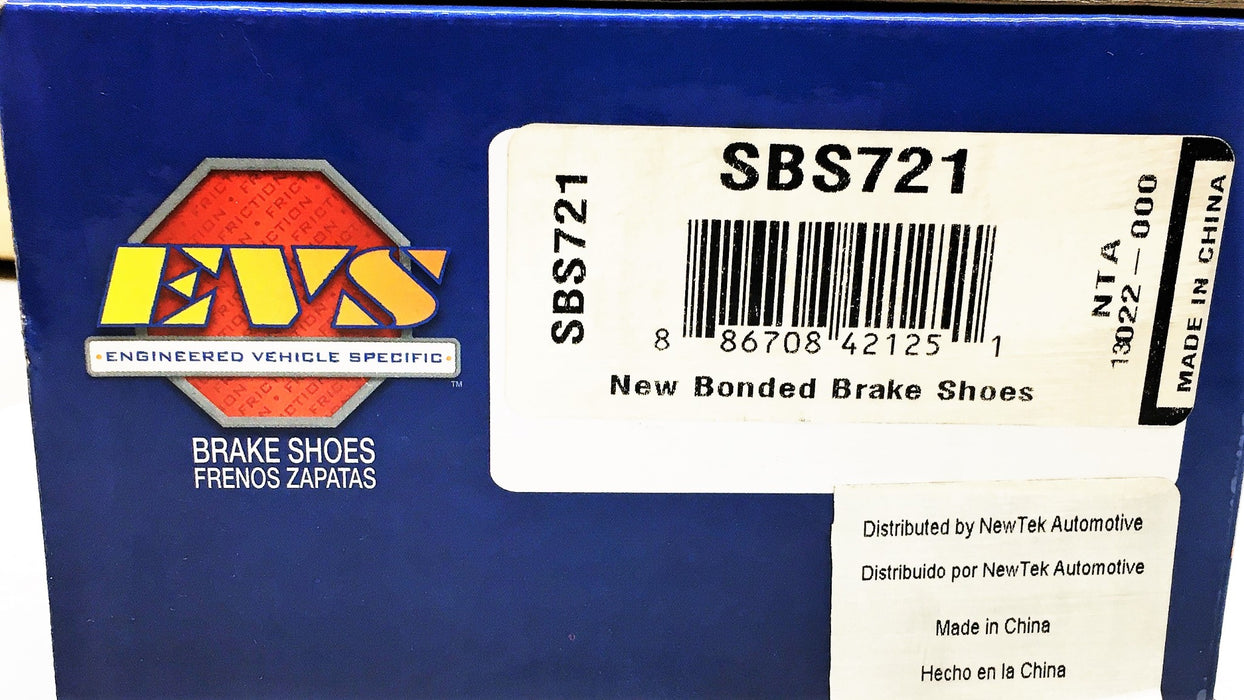 EVS 4 Piece Set Bonded Brake Shoes SBS721 NOS
