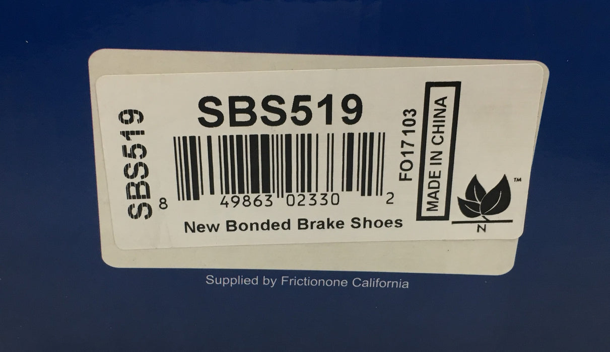 EVS 4 Piece Set Bonded Brake Shoes SBS519 NOS