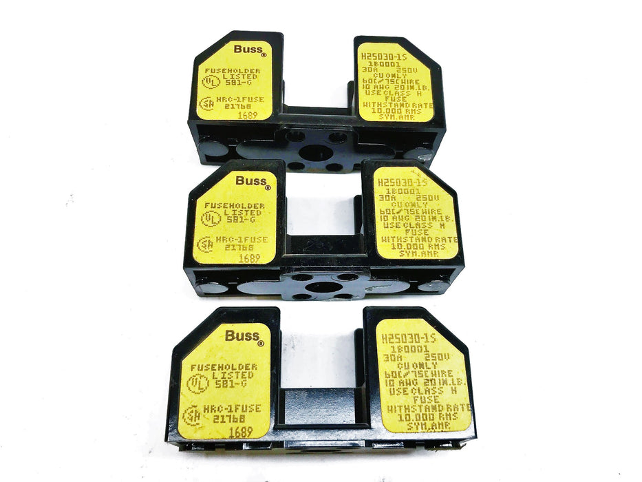 Buss Fuse Holder H25030-1S [Lot of 3] NOS