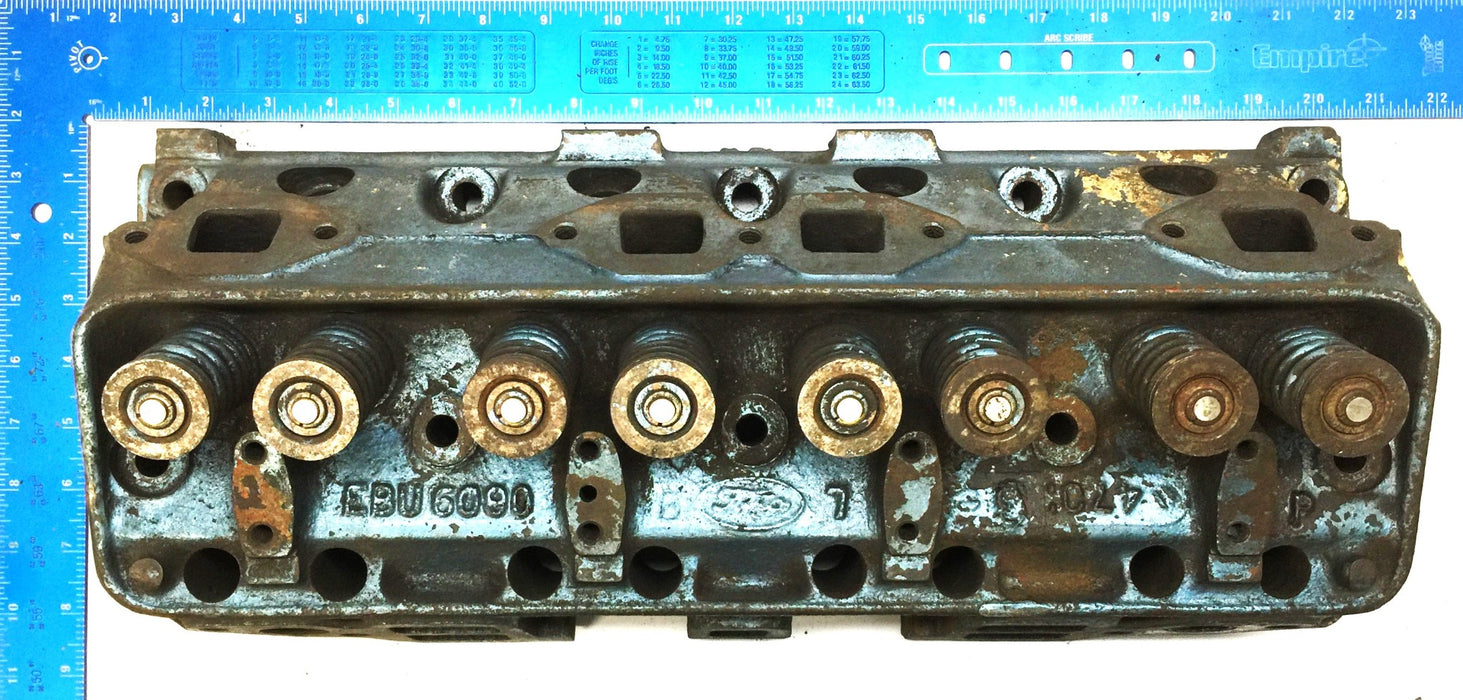 Ford Y-Block Cast Cylinder Head EBU6090 CORE PARTS ONLY