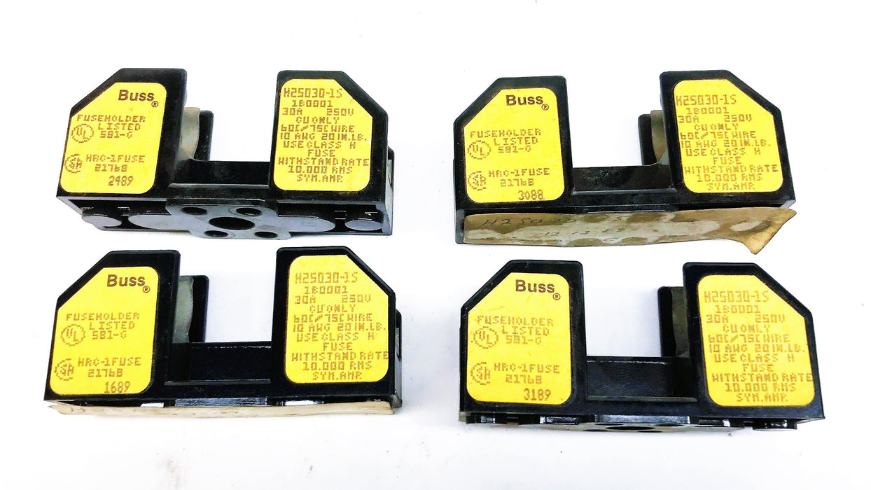 Buss Fuse Holder H25030-1S [Lot of 4] NOS